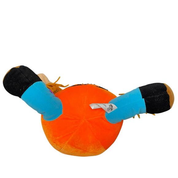 Vintage Scarecrow Doll Plush 15" Pumpkin Body Stuffed Toy Y2K READ - Picture 6 of 16